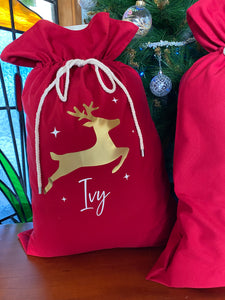 Personalised Santa Sack - Red