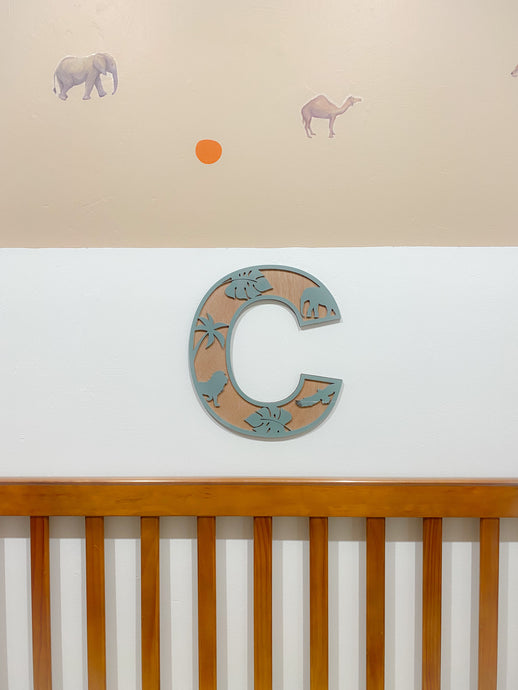 Childrens Letter Decor - Safari
