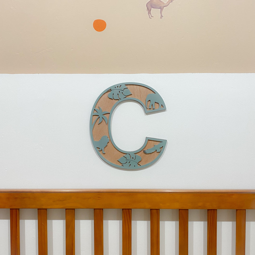 Childrens Letter Decor - Safari
