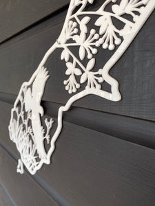 Native Birds - New Zealand Map Art
