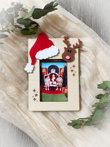 Santa and Us Photo Magnet