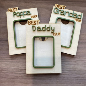 Best Daddy Ever Photo Frame Magnet