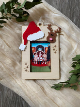 Load image into Gallery viewer, Santa and Us Photo Ornament