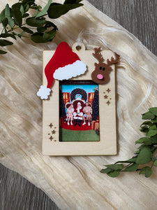 Santa and Us Photo Ornament