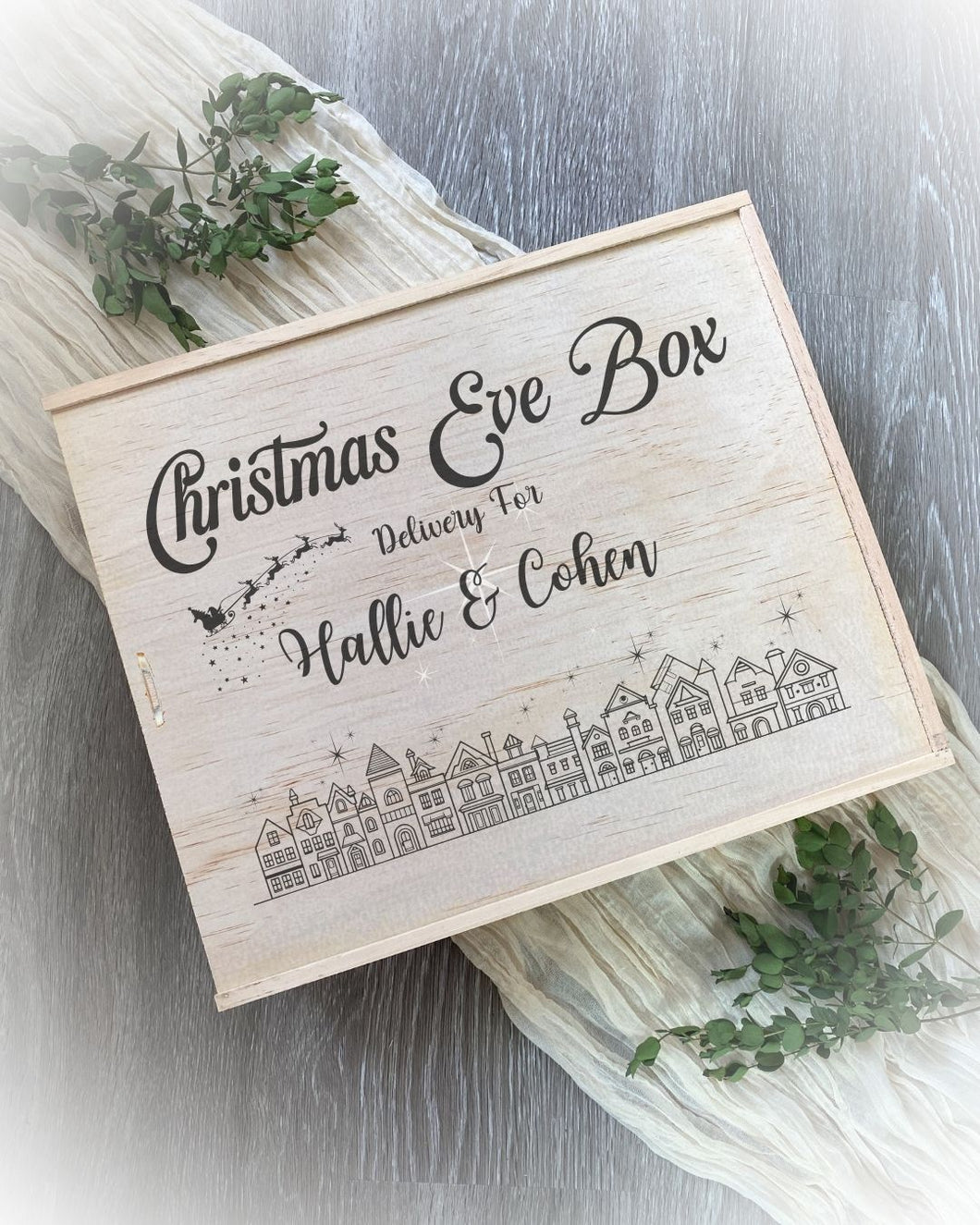 Christmas Eve Box - Wooden Lid