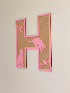 Childrens Letter Decor - Cats