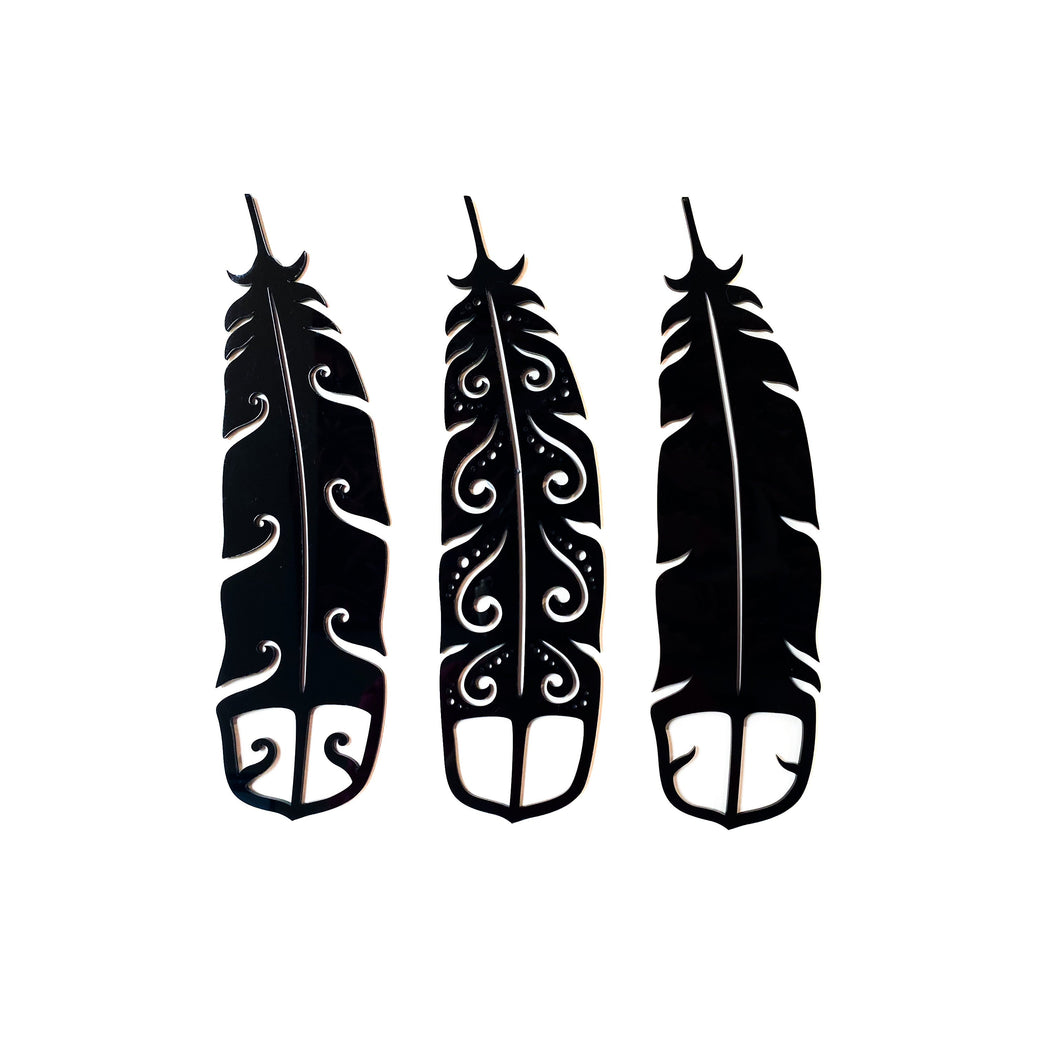 Huia Feathers - Set of Three