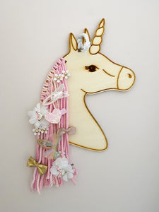 Unicorn Hanging Hair Clip Holder