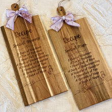 Load image into Gallery viewer, Serving Board - Recipe for a Special Mum
