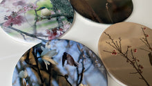 Load image into Gallery viewer, Ceramic Coaster Set of 4 - Spring Blooms Garden Series (Circle)