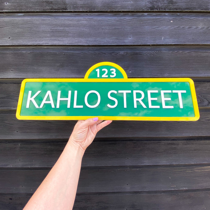 Sesame Street Name Sign