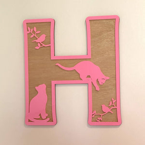Childrens Letter Decor - Cats