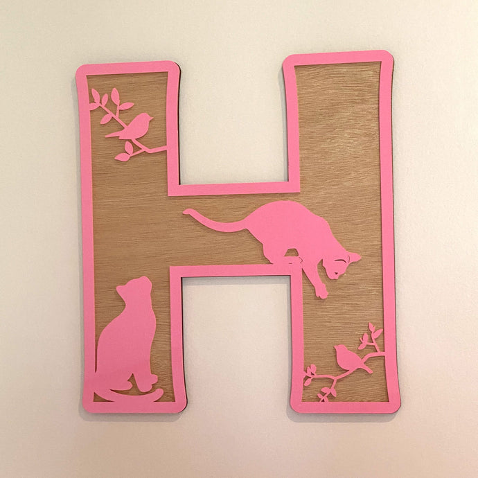 Childrens Letter Decor - Cats