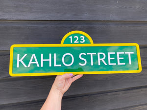 Sesame Street Name Sign