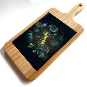 Serving Board with Ceramic Art Tile - Onewhero Visitors