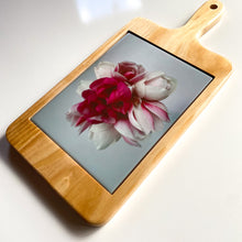 Load image into Gallery viewer, Serving Board with Ceramic Art Tile - Magnolia Blooms 2