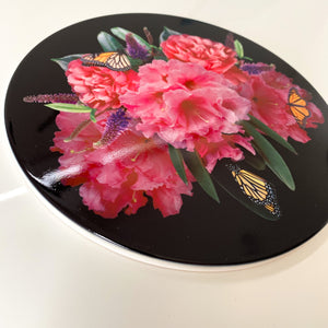 Ceramic Wall Art Tile 20cm - Magic in the Rhodo (circular)