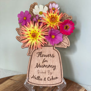 Flowers for Mummy - Picked Flower Display