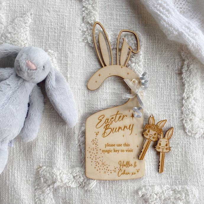 Easter Bunny Door Hanger with Magic Bunny Keys