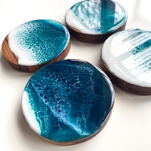 Ocean Wave Coasters set of 4