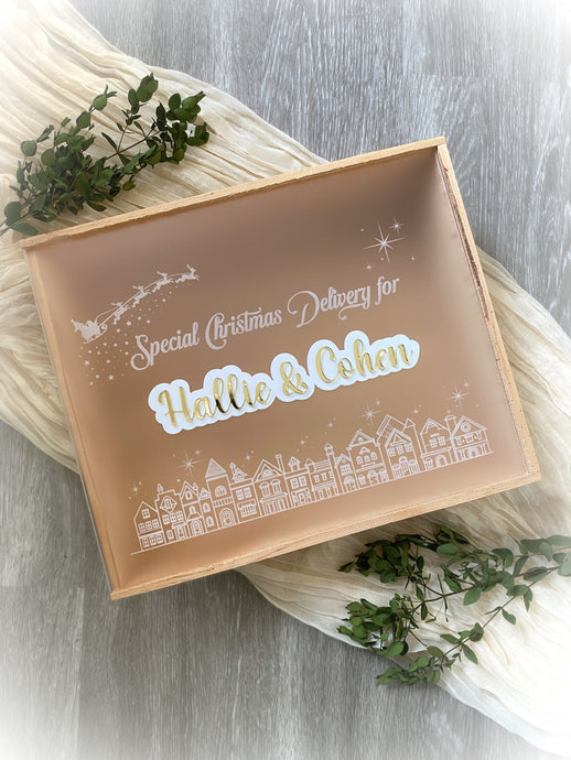 Christmas Eve Box - Frosted Acrylic Lid