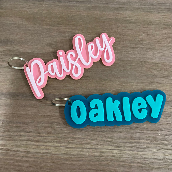 Double Layer Acrylic Bag Tag