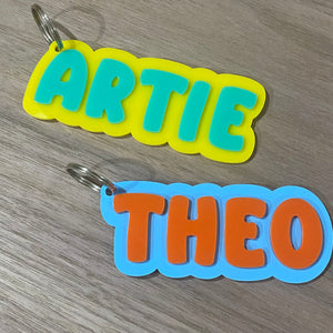 Double Layer Acrylic Bag Tag