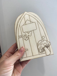 Laser Cut Wooden Fairy Doors Blank Paint Your Own