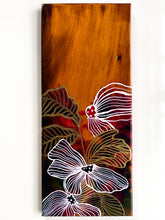 Load image into Gallery viewer, Flower Resin Art on Wooden Panel