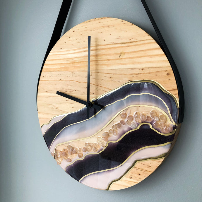 Geode Gemstone Wall Clock