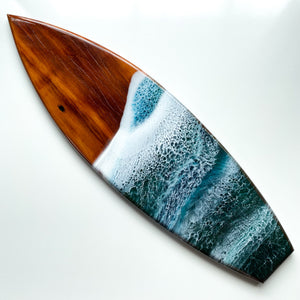 Med Wooden Surfboard Resin Art